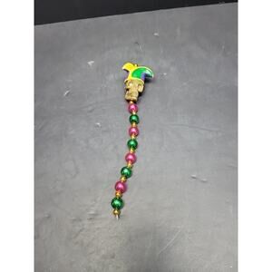 Mardi Gras tree hanging ornament "skull jester"